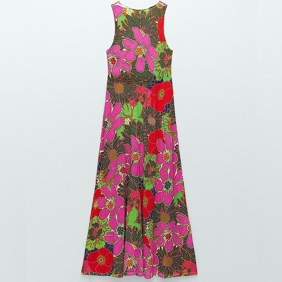 ZARA Maxi Dress Size S • BLOGGER FAVORITE • Special Edition Floral Summer - Picture 6 of 12